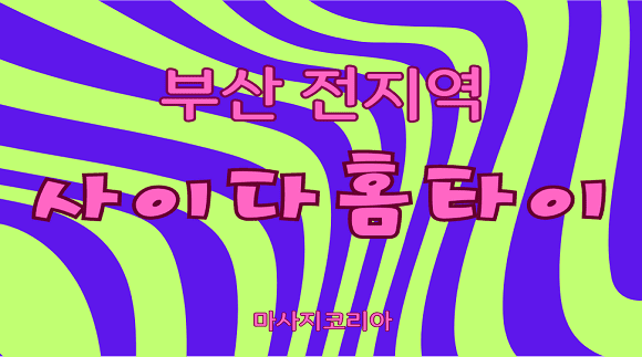 [부산 전지역 출장]사이다홈타이
